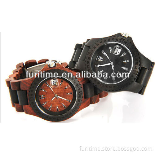 wooden watches quartz movement design watches for men with customer logo stainless steel wooden watches